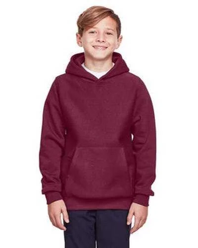 Team 365 TT96Y Youth Zone Hydrosport Heavyweight Pullover Hooded Sweatshirt - Sportdark Maroon