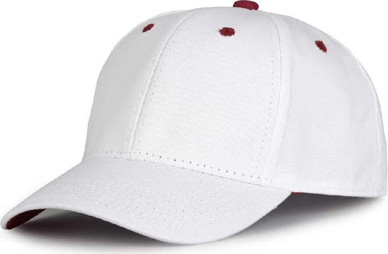 The Game GB2016 White Snapback Cotton Twill Cap - White Cardinal