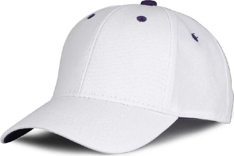 The Game GB2016 White Snapback Cotton Twill Cap - White Purple