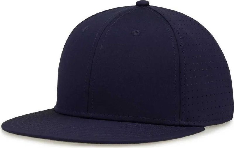 The Game GB906Y Youth Perforated GameChanger Snapback Cap - Navy