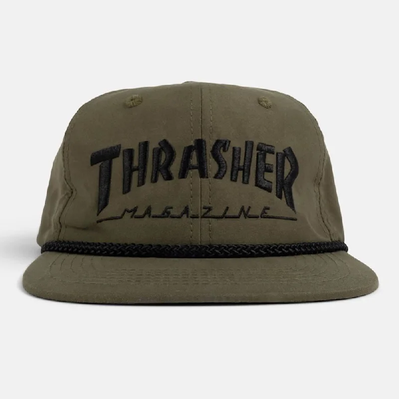 Thrasher Cap Thrasher Rope Snapback Olive / Black - O/S