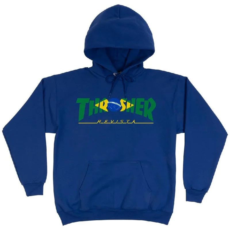 Thrasher Hoody Brazil Revista - Royal Blue