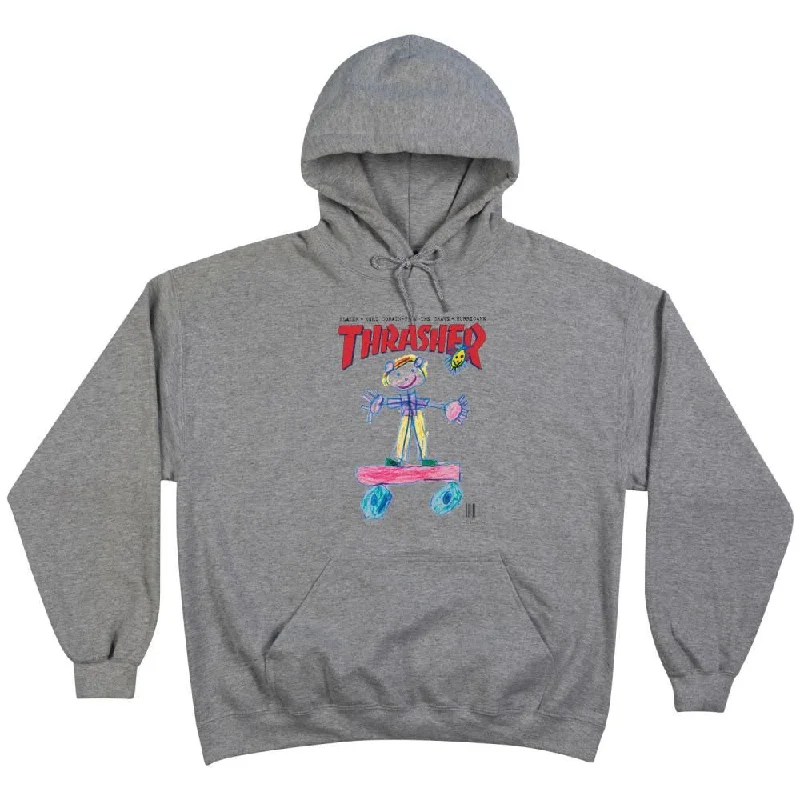 Thrasher Hoody Kid Cover - Ash