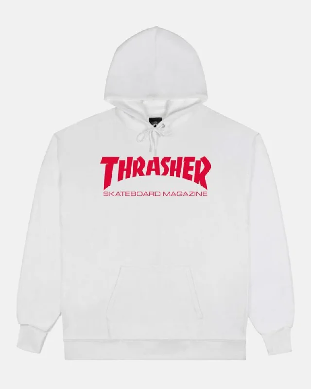 Thrasher Hoody Skate Mag - White / Red