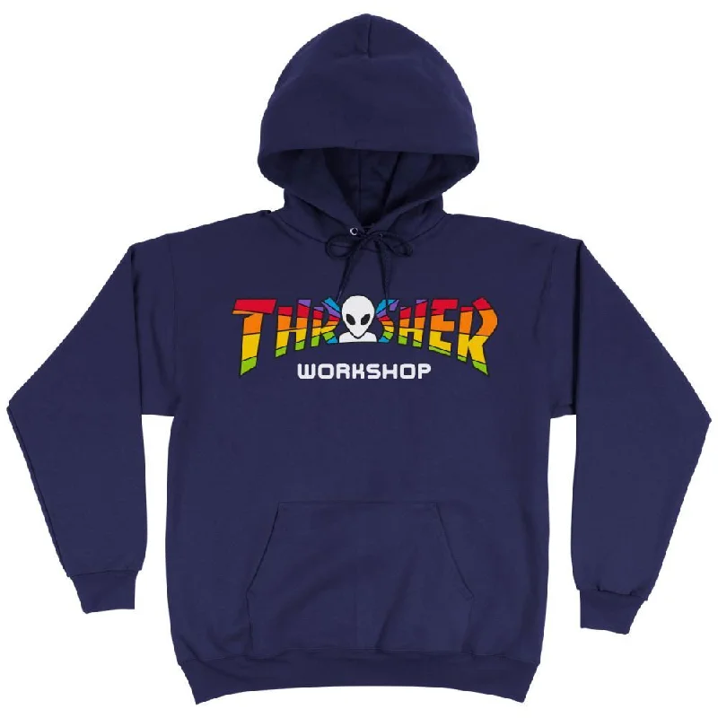 Thrasher Hoody Thrasher X Aws Spectrum - Navy