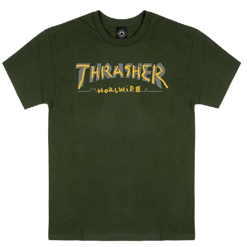 Thrasher T-Shirt Trademark - Forest Green