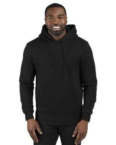 Threadfast Apparel 320H Unisex ULIGHTimate Fleece Pullover Hooded Sweatshirt - Black