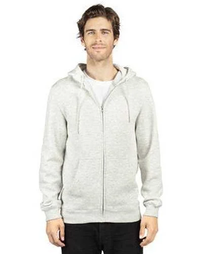 Threadfast Apparel 320Z Unisex ULIGHTimate Fleece Full-Zip Hooded Sweatshirt - Oatmeal Heather