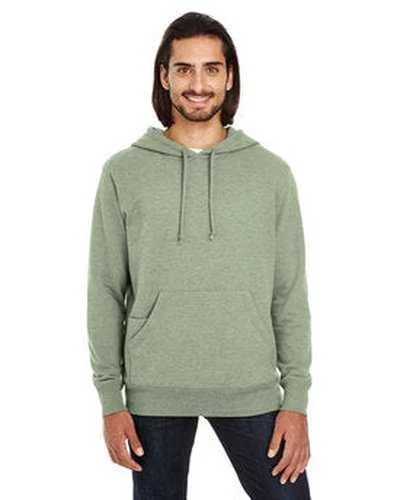 Threadfast Apparel 321H Unisex Triblend French Terry Hoodie - Army Heather