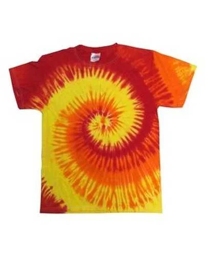 Tie-Dye CD100 Adult 54 oz, 100% Cotton T-Shirt - Blaze