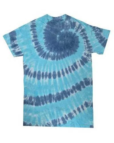 Tie-Dye CD100 Adult 54 oz, 100% Cotton T-Shirt - Coral Reef