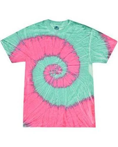 Tie-Dye CD100 Adult 54 oz, 100% Cotton T-Shirt - Mint Fusion