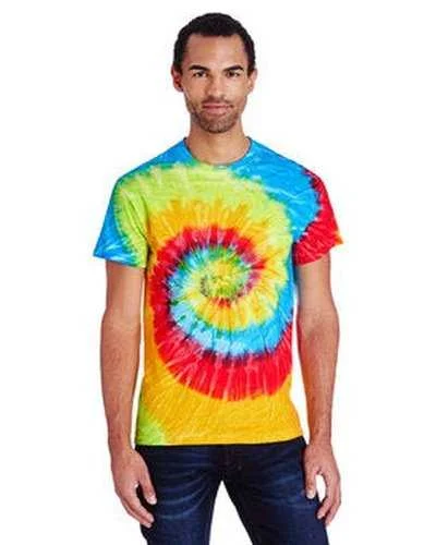 Tie-Dye CD100 Adult 54 oz, 100% Cotton T-Shirt - Pastel Neon