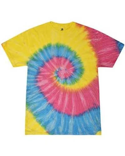 Tie-Dye CD100 Adult 54 oz, 100% Cotton T-Shirt - Sunshine