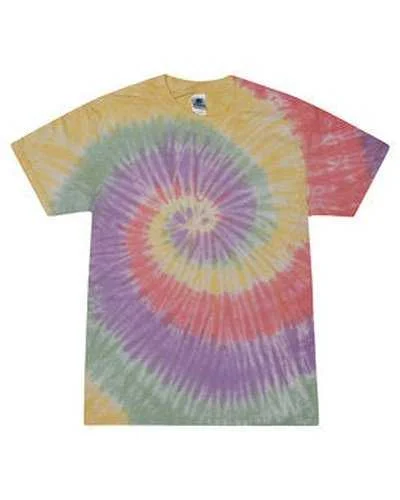 Tie-Dye CD100 Adult 54 oz, 100% Cotton T-Shirt - Zen Rainbow