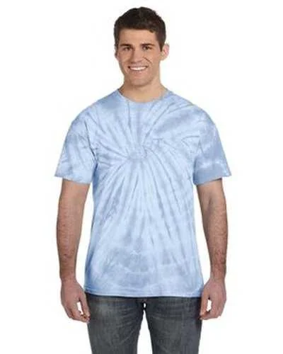 Tie-Dye CD101 Adult 54 oz 100% Cotton Spider T-Shirt - Spider Baby Blue