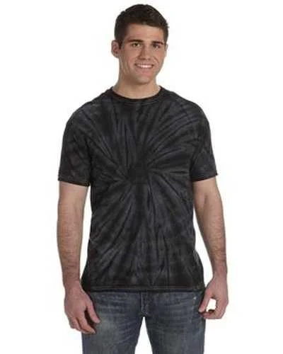 Tie-Dye CD101 Adult 54 oz 100% Cotton Spider T-Shirt - Spider Black