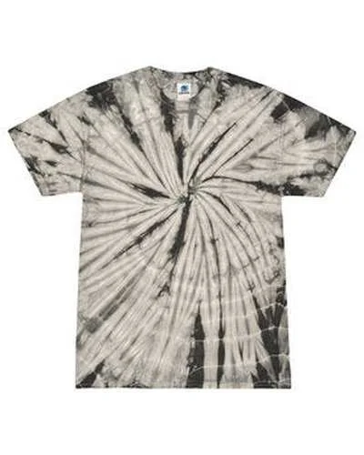 Tie-Dye CD101 Adult 54 oz 100% Cotton Spider T-Shirt - Spider Gray