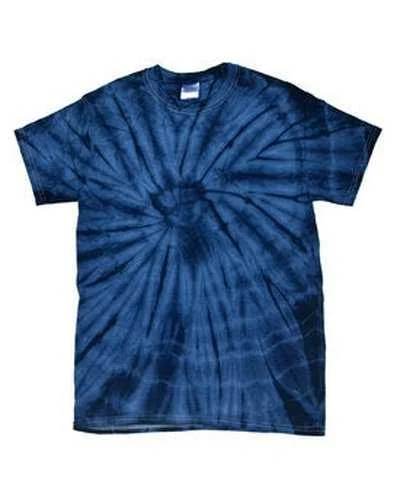 Tie-Dye CD101 Adult 54 oz 100% Cotton Spider T-Shirt - Spider Navy