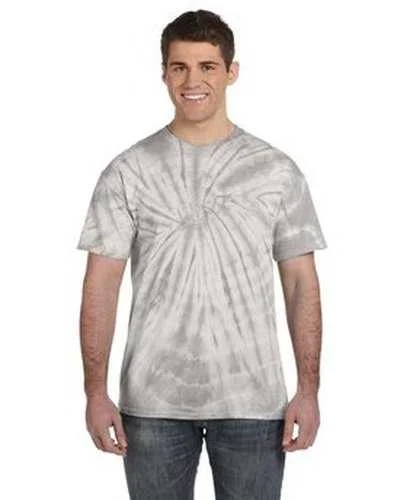 Tie-Dye CD101 Adult 54 oz 100% Cotton Spider T-Shirt - Spider Silver