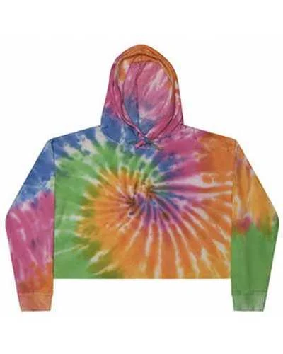 Tie-Dye CD8333 Ladies' Cropped Hooded Sweatshirt - Eternity