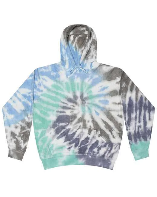 Tie-Dye CD8600 Unisex Cloud Pullover Hooded Sweatshirt - Glacier