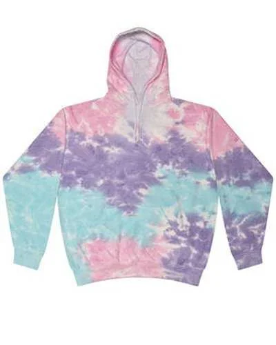 Tie-Dye CD877 Adult D Pullover Hooded Sweatshirt - Cotton Candy