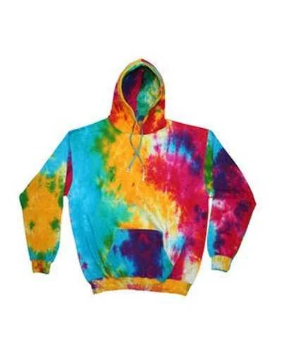 Tie-Dye CD877Y Youth 85 oz D Pullover Hooded Sweatshirt - Mulit Rainbow