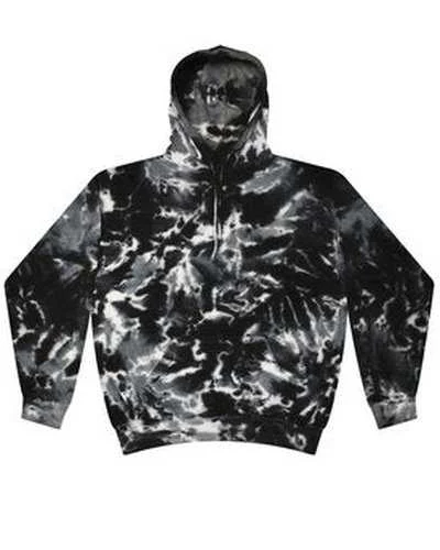 Tie-Dye CD877Y Youth 85 oz D Pullover Hooded Sweatshirt - Multi Black