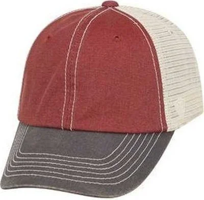 J. America TW5506 Adult Offroad Cap - Burgundy