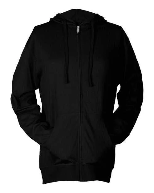 Tultex 260 Unisex Beach Hooded Sweatshirt - Black