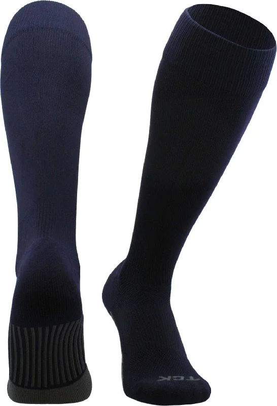 TCK Dugout Solid Color Knee High Sports Socks - Navy