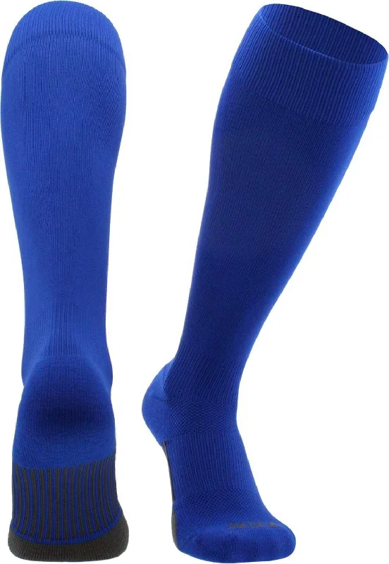 TCK Dugout Solid Color Knee High Sports Socks - Royal