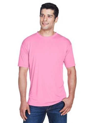 Ultraclub 8420 Men's Cool & Dry Sport Performance InterlockT-Shirt - Azalea