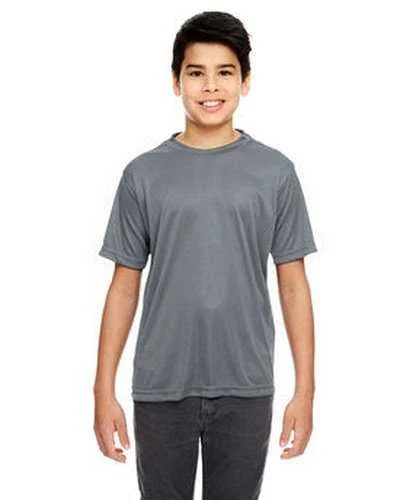 Ultraclub 8620Y Youth Cool & Dry Basic Performance T-Shirt - Charcoal