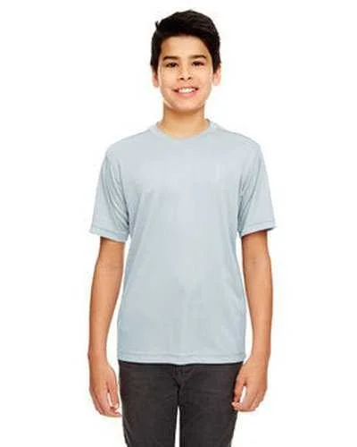 Ultraclub 8620Y Youth Cool & Dry Basic Performance T-Shirt - Gray