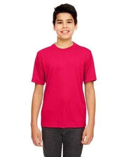 Ultraclub 8620Y Youth Cool & Dry Basic Performance T-Shirt - Red