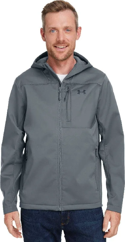 Under Armour 1371587 Men's Cgi Shield 2.0 Hooded Jacket - Pitch Gray Black