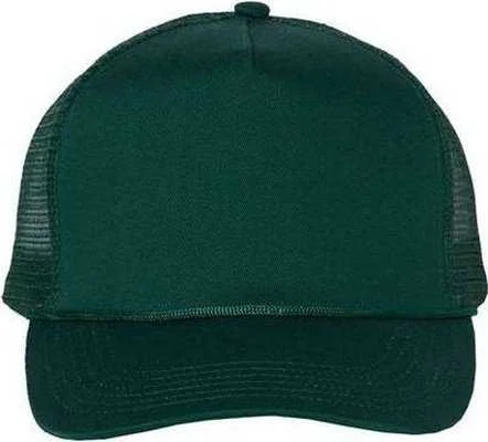 Valucap 8804H Five-Panel Mesh-Back Trucker Cap - Forest