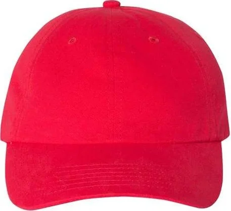 Valucap VC200 Brushed Twill Cap - Red