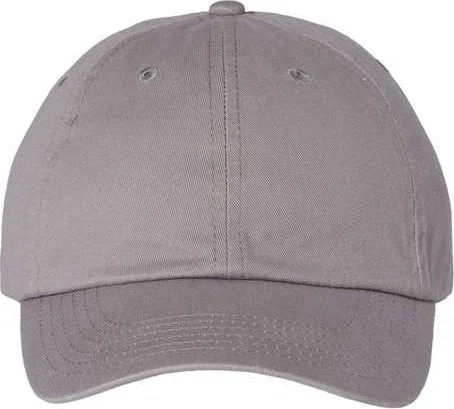 Valucap VC300A Adult Bio-Washed Classic Dads Cap - Grey