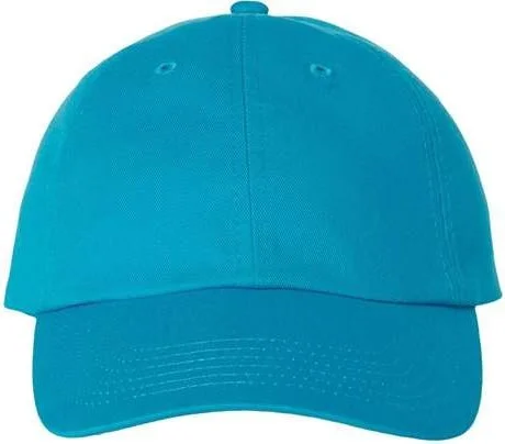 Valucap VC300A Adult Bio-Washed Classic Dads Cap - Neon Blue