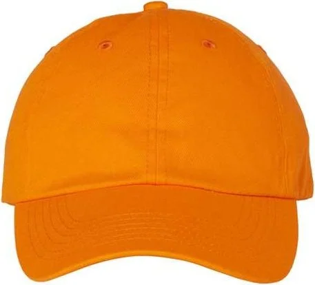 Valucap VC300A Adult Bio-Washed Classic Dads Cap - Neon Orange