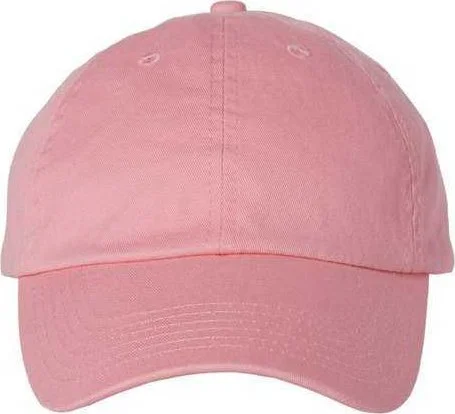 Valucap VC300A Adult Bio-Washed Classic Dads Cap - Pink