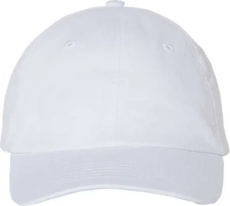 Valucap VC300Y Small Fit Bio-Washed Dad's Cap - White