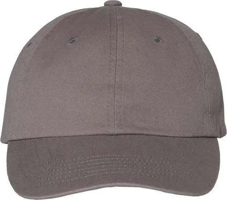 Valucap VC350 Bio-Washed Chino Twill Cap - Grey