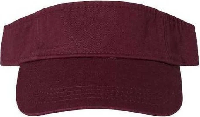 Valucap VC500 Bio-Washed Visor - Maroon