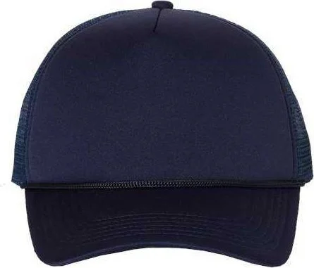 Valucap VC700 Foam Mesh-Back Trucker Cap - Navy Navy