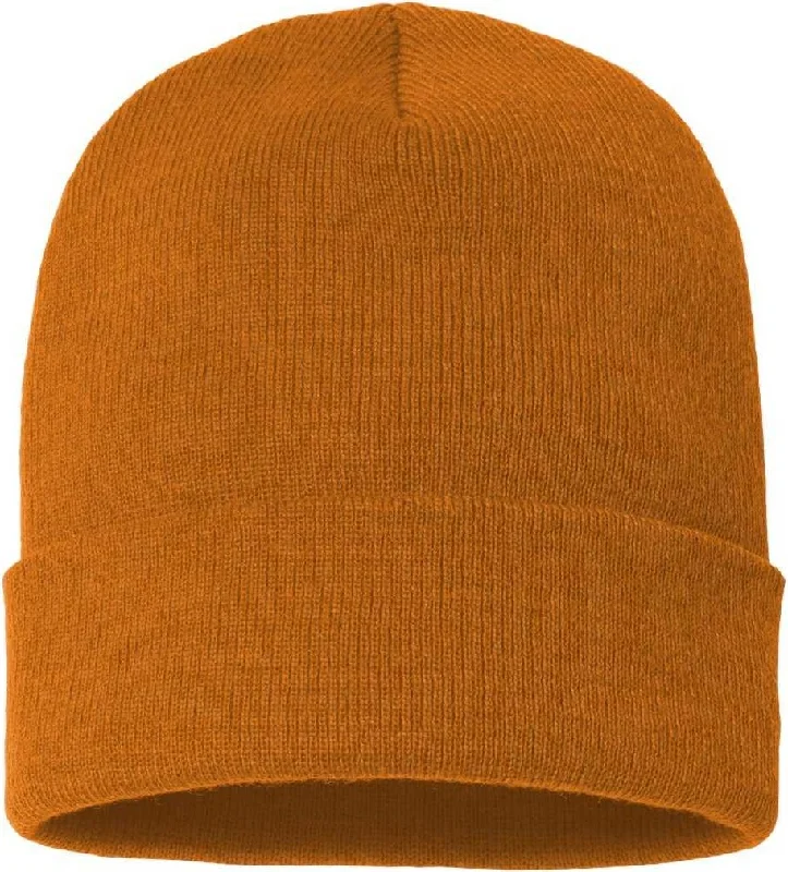 Yupoong 1501KC Classics Cuffed Knit Beanie - Caramel