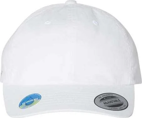 Yupoong 6245EC Eco-Washed Dad Cap - White